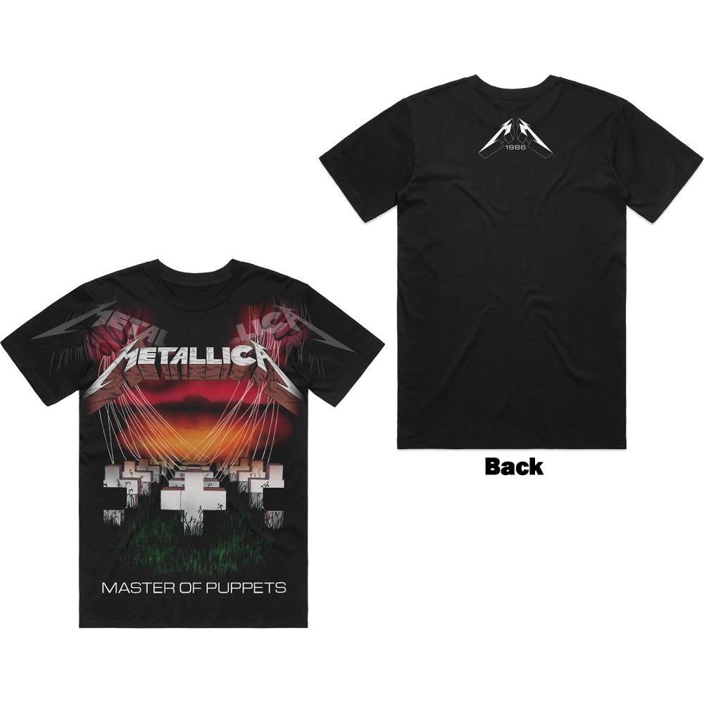 Metallica - Master Of Puppets Jumbo Mens Tshirt - Black